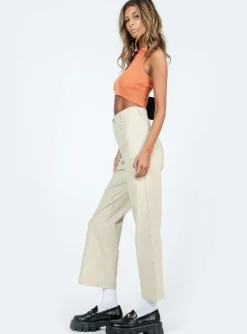Princess Polly Carter Pants  Beige Shop
