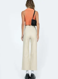 Princess Polly Carter Pants  Beige Shop