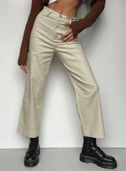 Princess Polly Carter Pants  Beige Shop