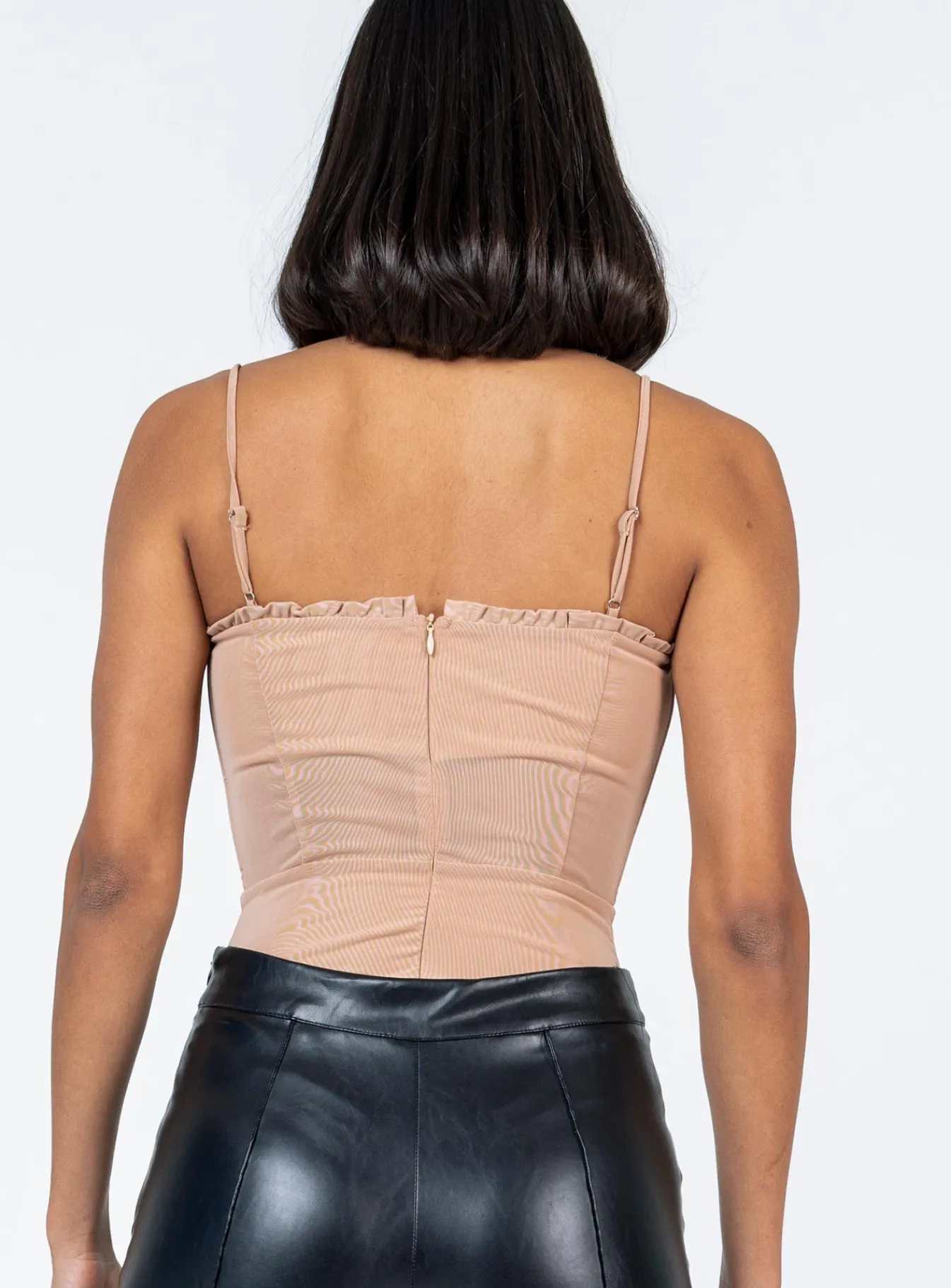 Princess Polly Cartia Bodysuit Light Brown Sale