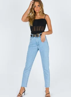 Princess Polly Cartia Bodysuit Black Store