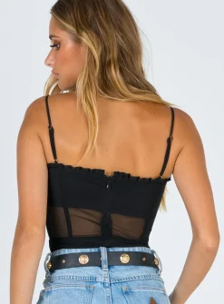 Princess Polly Cartia Bodysuit Black Store