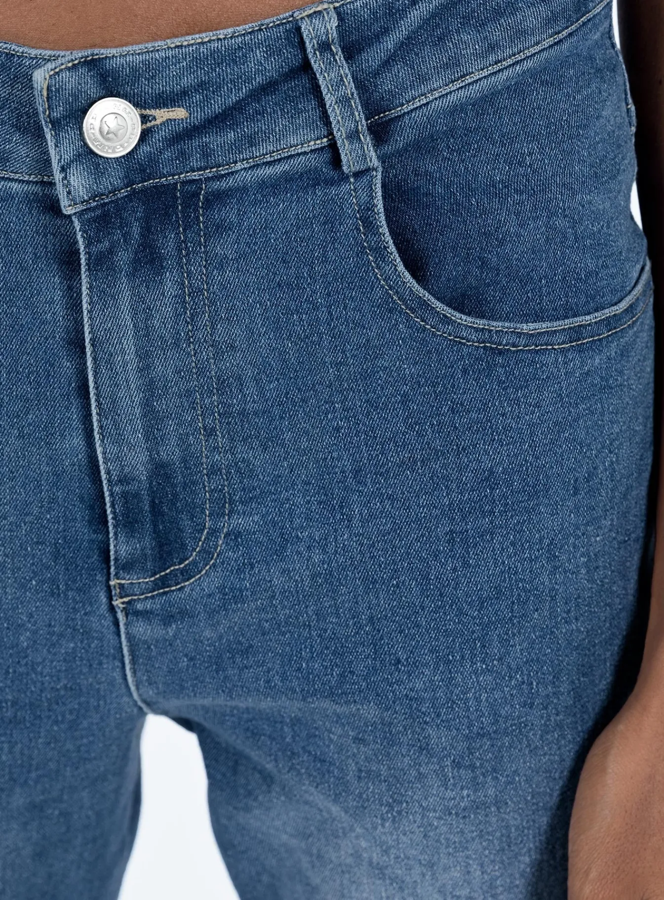 Princess Polly Carvalho Flare Jeans Mid Wash Denim Best Sale