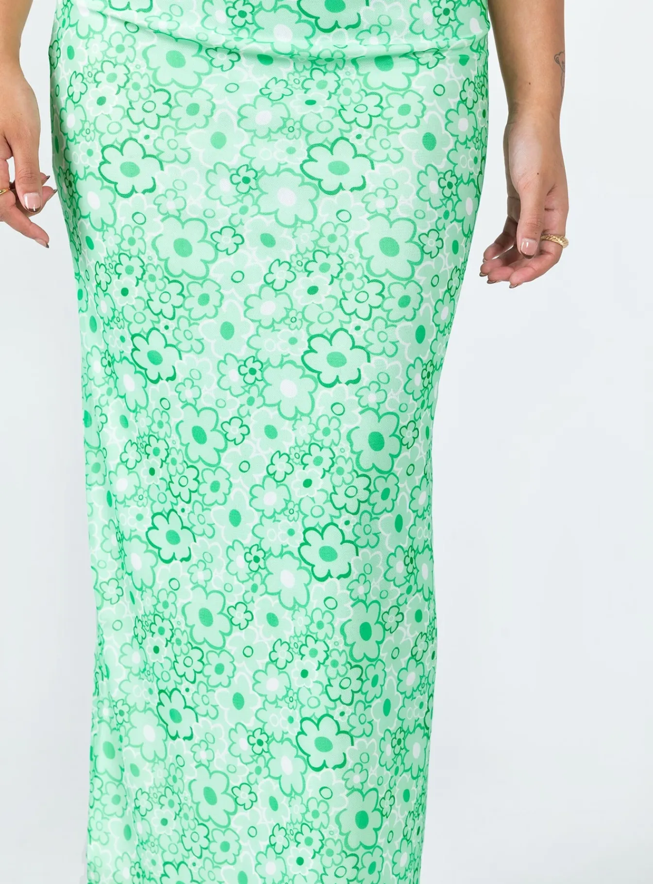 Princess Polly Caspian Midi Skirt Green Fashion