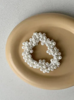 Princess Polly Cassel Pearl Hair Tie   White Cheap