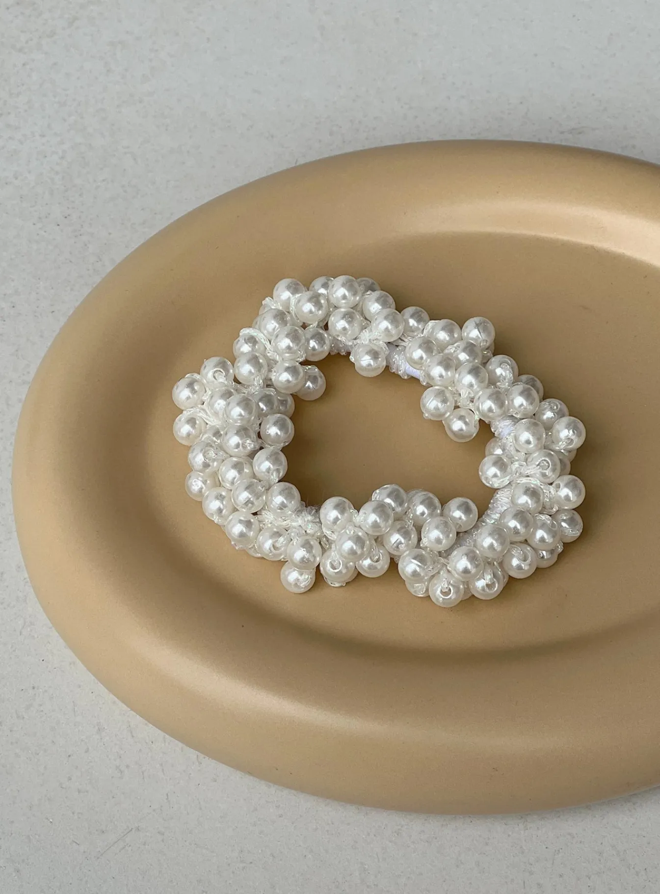 Princess Polly Cassel Pearl Hair Tie White Cheap