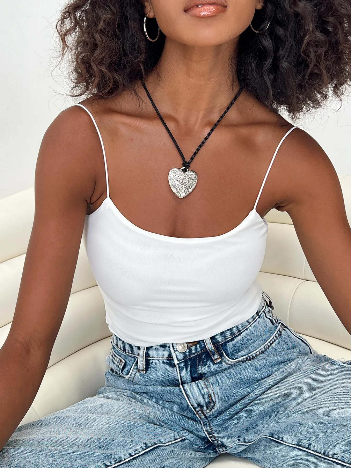 Princess Polly Catalin Cami White Cheap