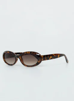 Princess Polly Caxton Sunglasses  Tort Cheap