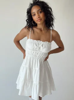 Princess Polly Ceara Mini Dress  White Hot