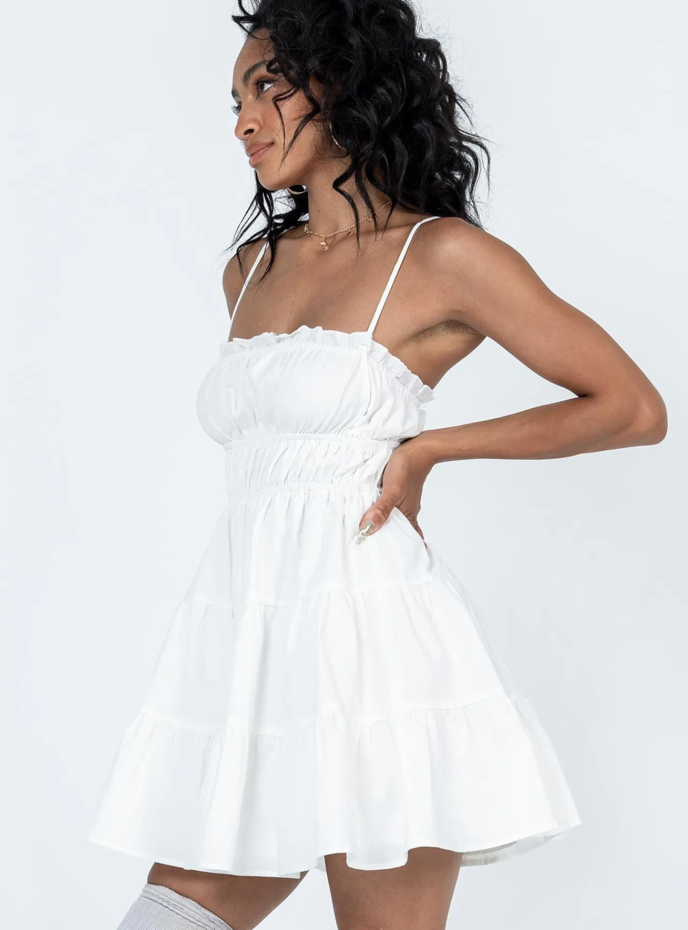 Princess Polly Ceara Mini Dress White Hot