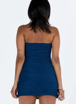 Princess Polly Cecile Strapless Mini Dress Blue Best Sale