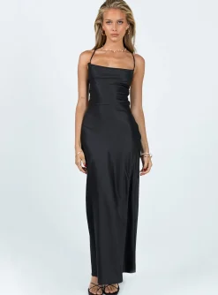 Princess Polly Celena Maxi Dress V   Black Cheap