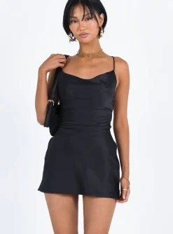 Princess Polly Celena Mini Dress  Black New