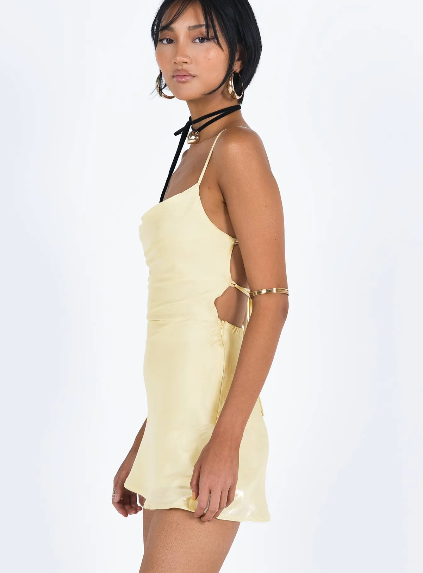 Princess Polly Celena Mini Dress Yellow Outlet