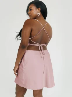 Princess Polly Celena Mini Dress Curve   Champagne Online