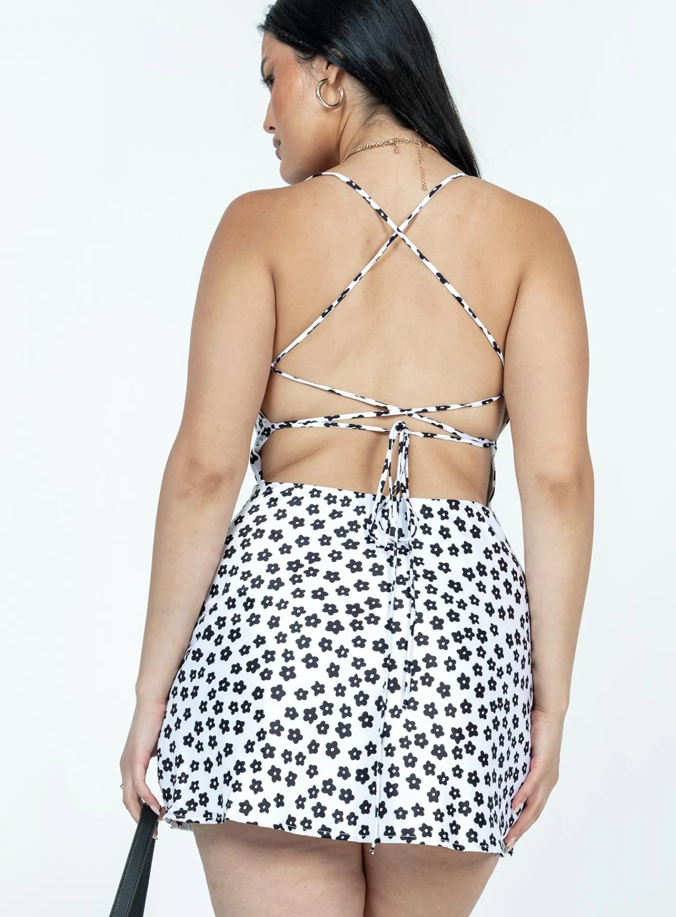 Princess Polly Celena Mini Dress /White Black Online