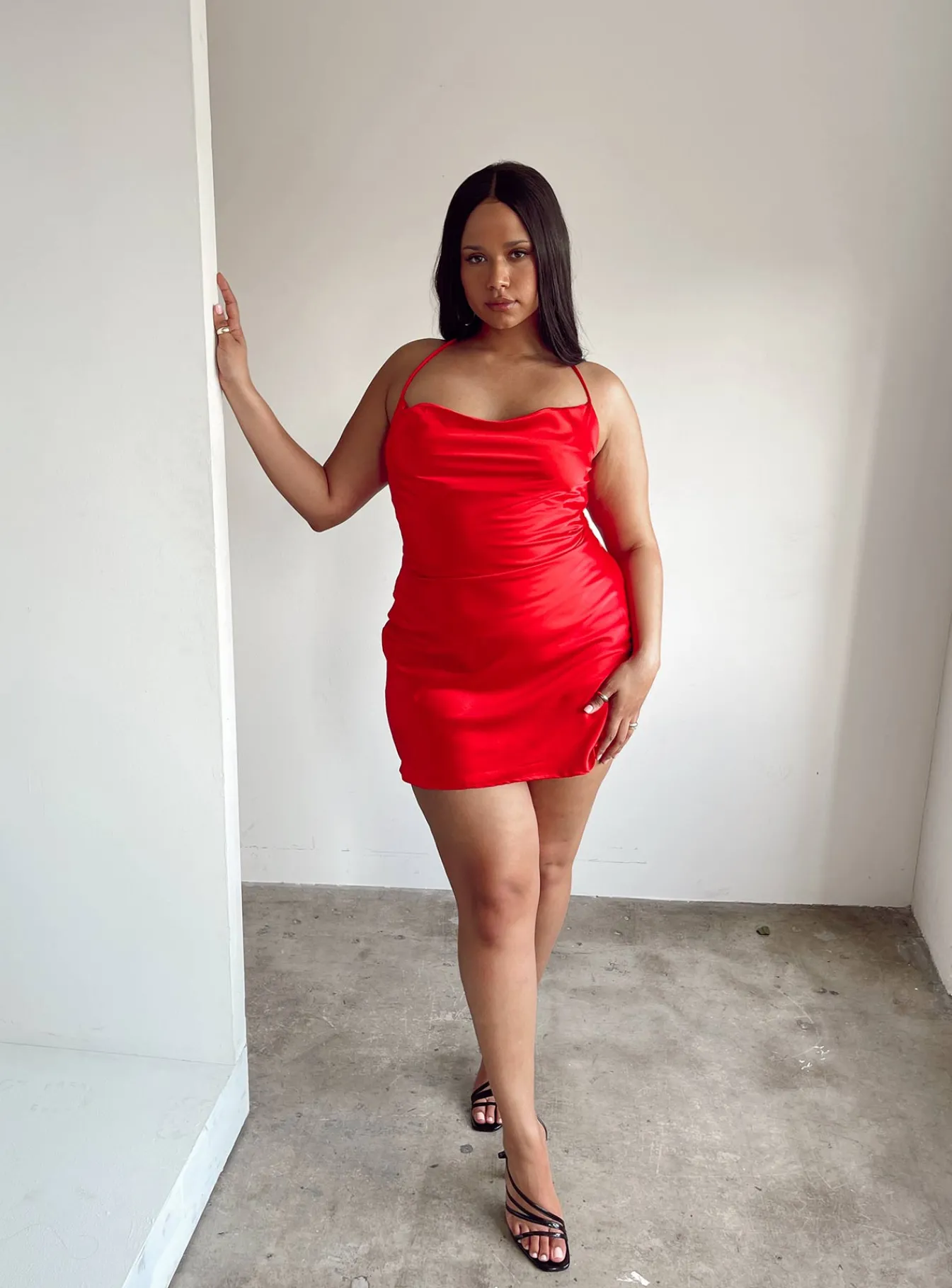 Princess Polly Celena Mini Dresscurve Red Fashion