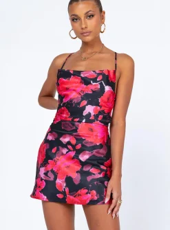 Princess Polly Celena Mini Dressfloral   Red Best