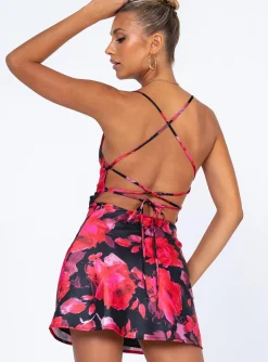Princess Polly Celena Mini Dressfloral   Red Best