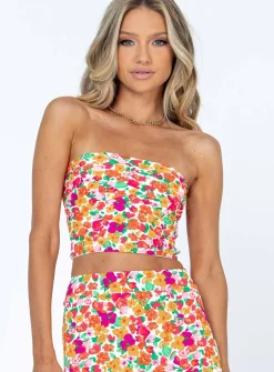 Princess Polly Celena Top Rainbow  Floral Store
