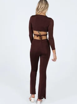 Princess Polly Celeste Set Brown Cheap