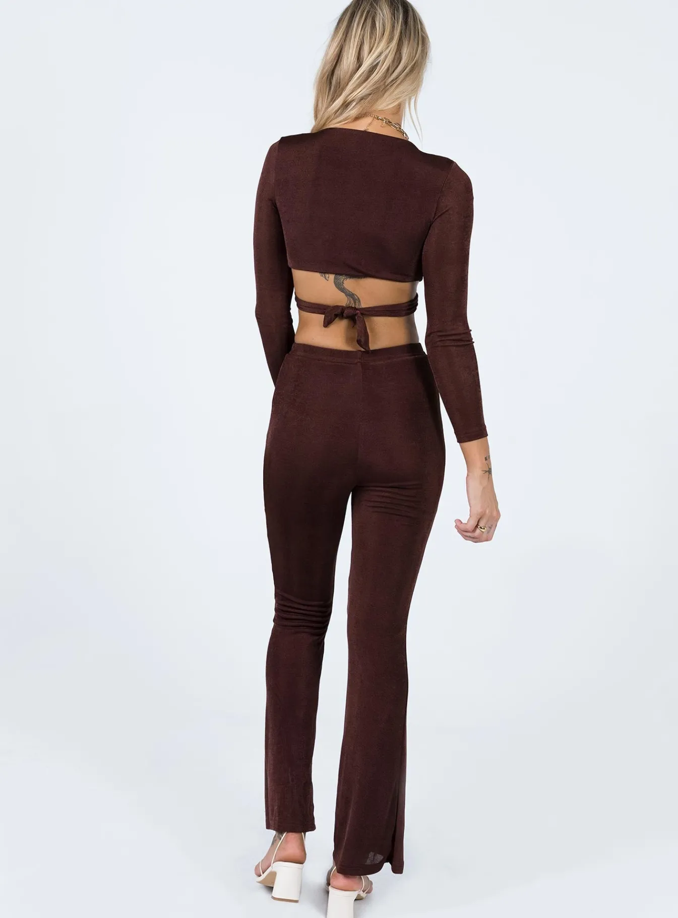 Princess Polly Celeste Set Brown Cheap