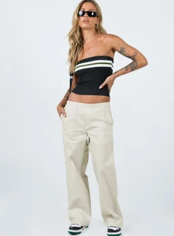 Princess Polly Cello Racing Tube Top Slate Flash Sale