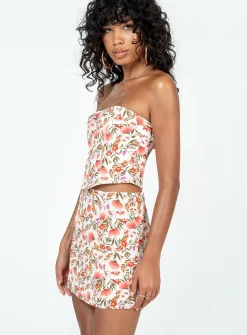 Princess Polly Chadwick Mini Skirt Red Floral Fashion