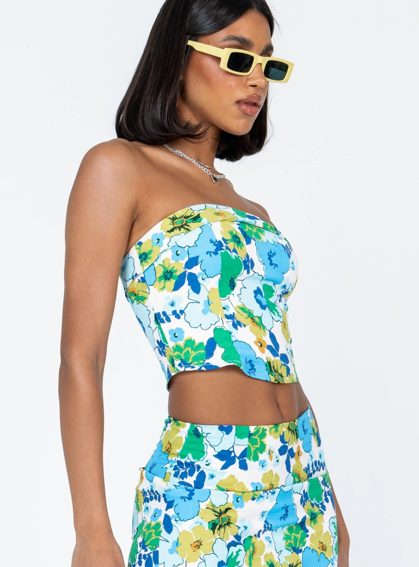 Princess Polly Chadwick Topfloral Blue Sale