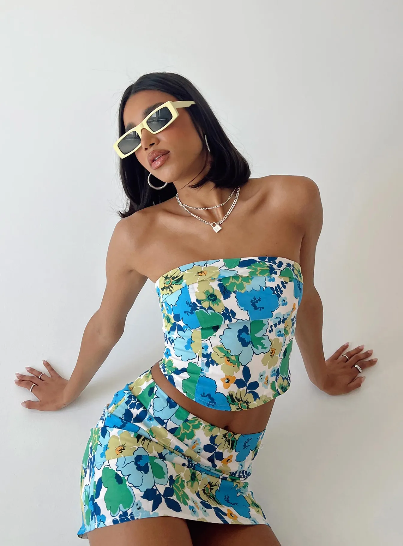 Princess Polly Chadwick Topfloral Blue Sale