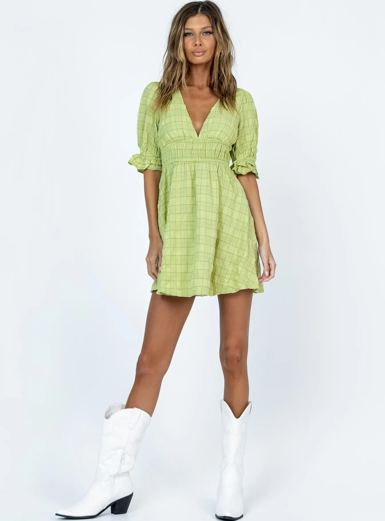 Princess Polly Chances Mini Dress Green New
