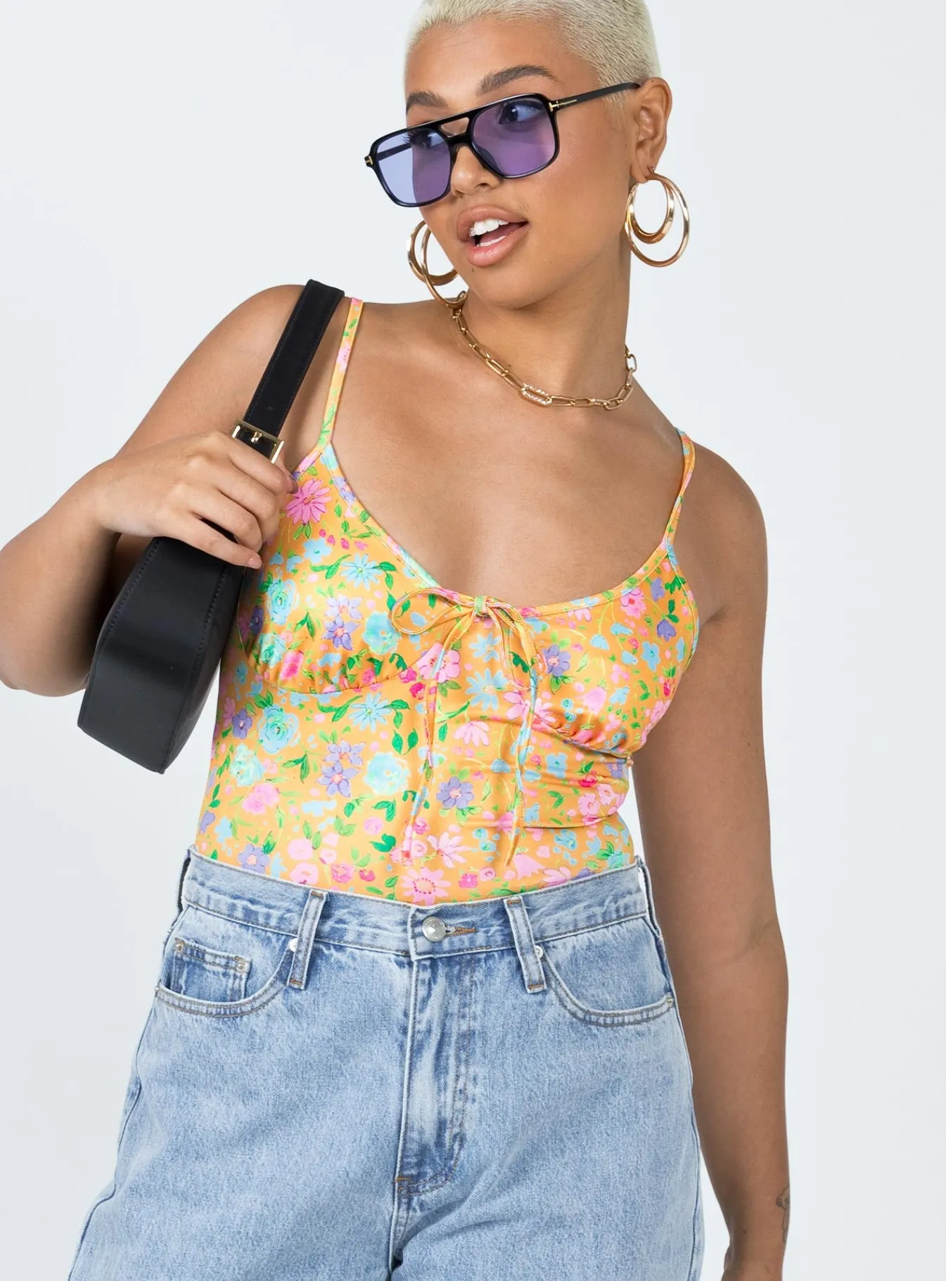 Princess Polly Chandler Bodysuit Floral Sale