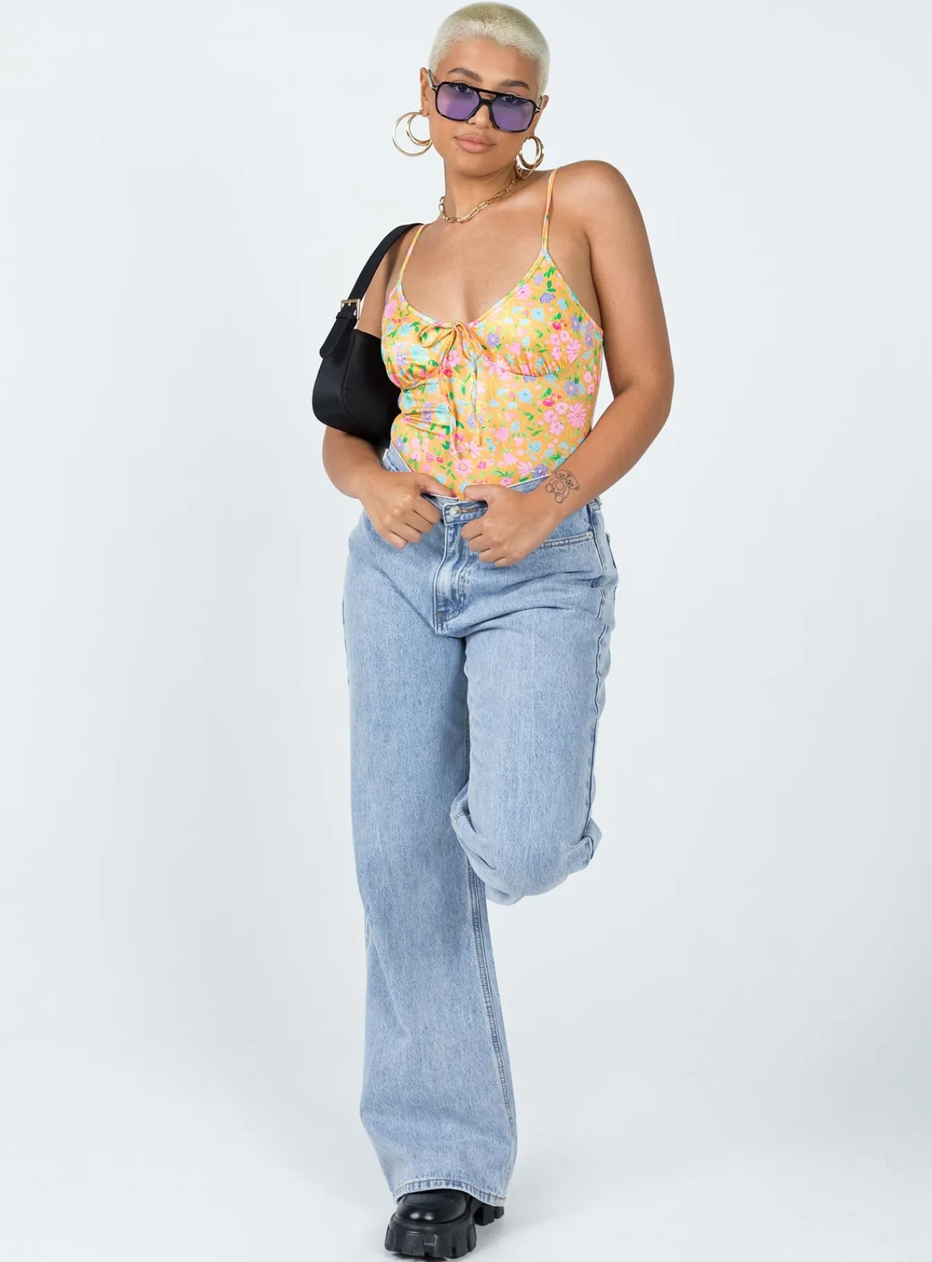 Princess Polly Chandler Bodysuit Floral Sale