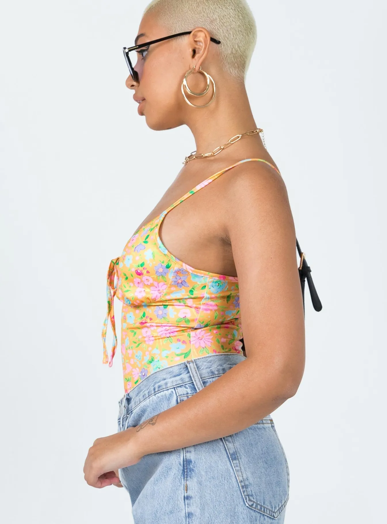 Princess Polly Chandler Bodysuit Floral Sale