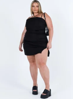 Princess Polly Chandra Mini Dresscurve Black Clearance