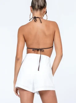 Princess Polly Chanlina Shorts  White New