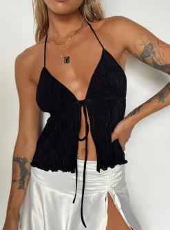 Princess Polly Chantria Top Black Discount