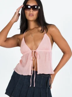 Princess Polly Chantria Top  Pink Shop