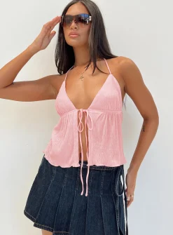 Princess Polly Chantria Top  Pink Shop