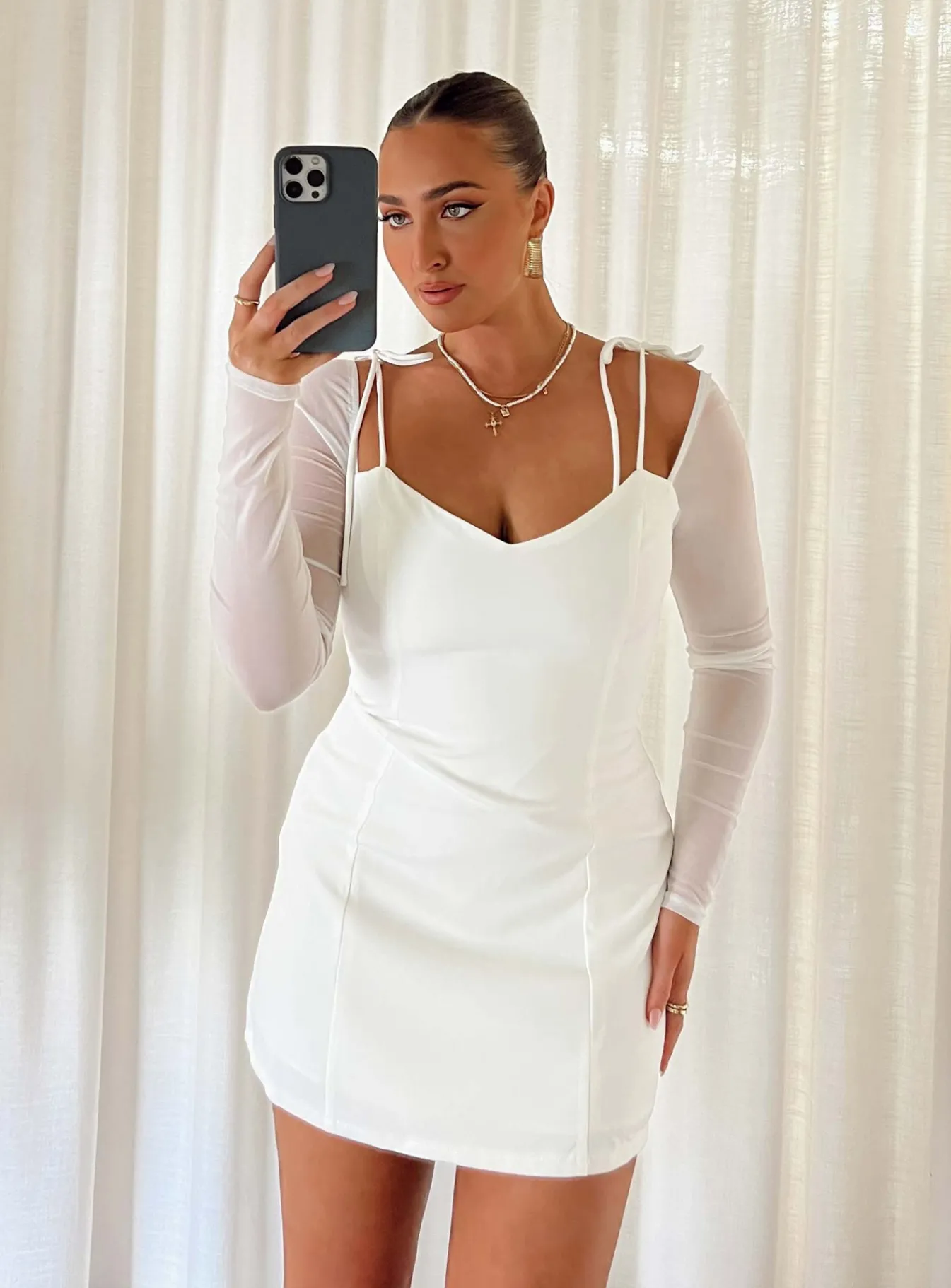 Princess Polly Charla Mini Dress White Shop