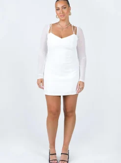 Princess Polly Charla Mini Dress White Shop