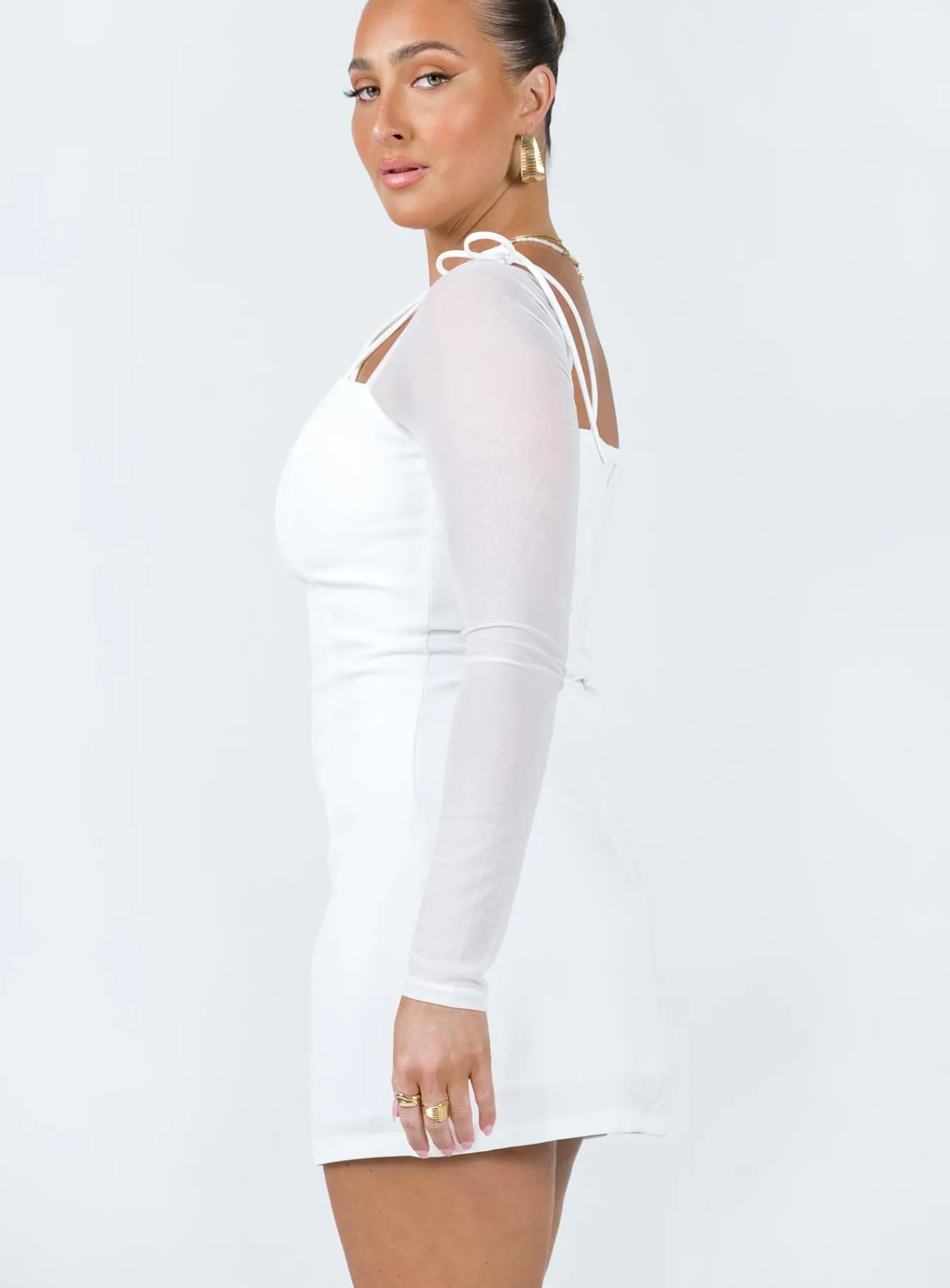 Princess Polly Charla Mini Dress White Shop