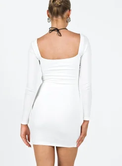 Princess Polly Charlotte Mini Dress White Hot