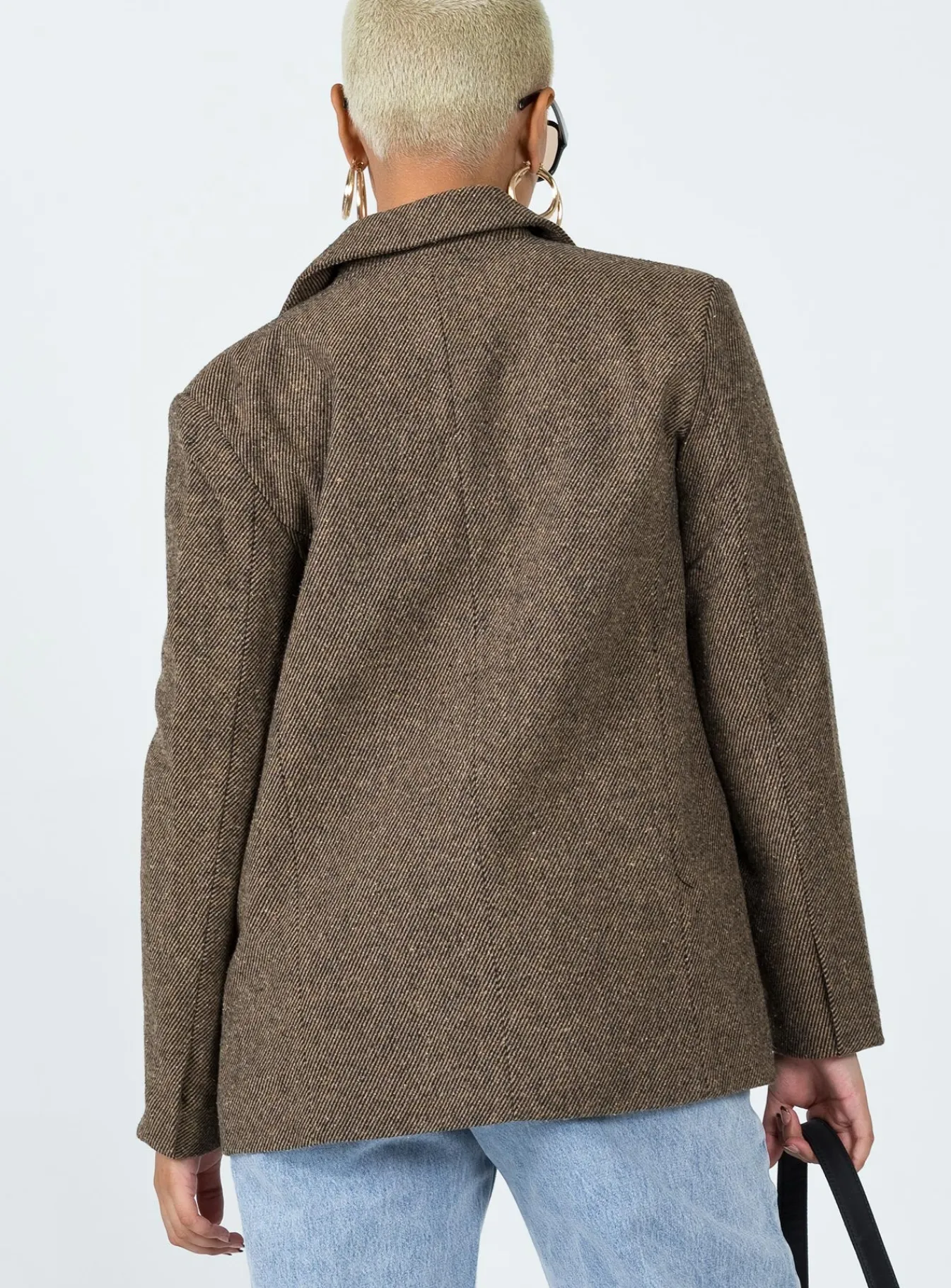 Princess Polly Charter Blazer Brown Outlet