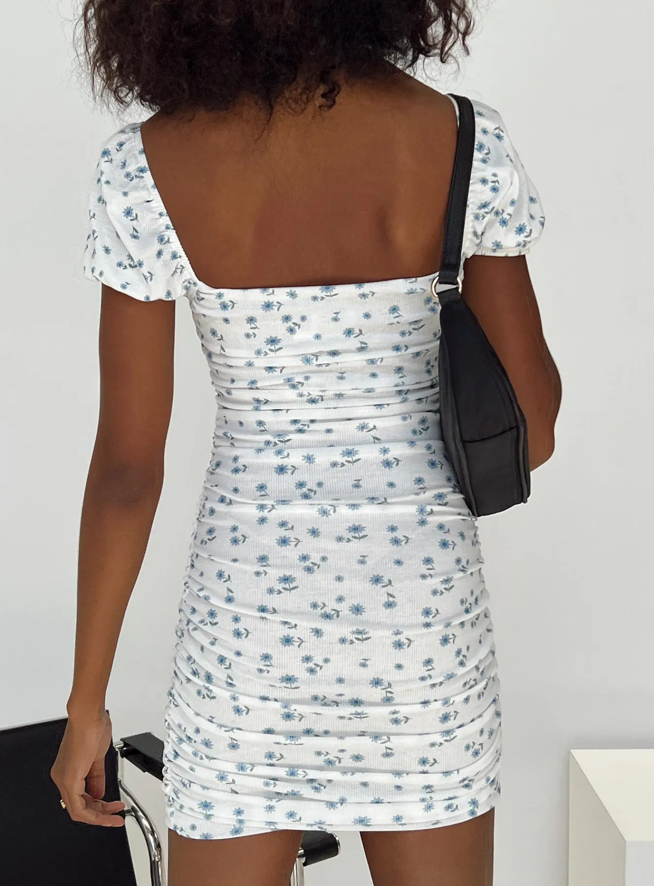Princess Polly Charvi Mini Dress Blue Floral Best