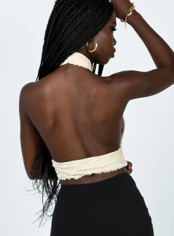 Princess Polly Chayse Top  Beige Fashion