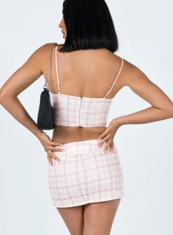 Princess Polly Check Mate Mini Skirt  Multi Fashion