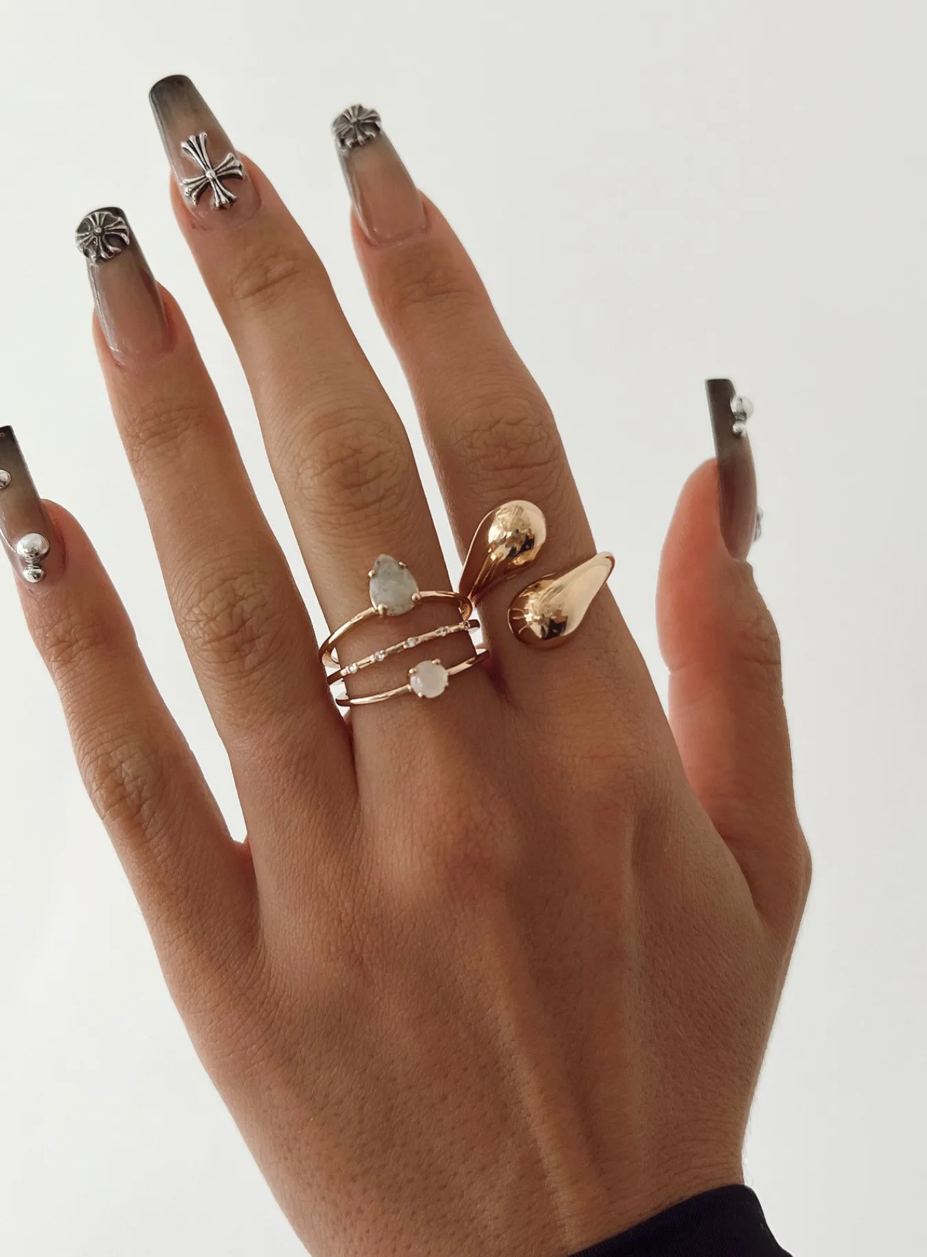 Princess Polly Chelo Ring Set Gold Flash Sale