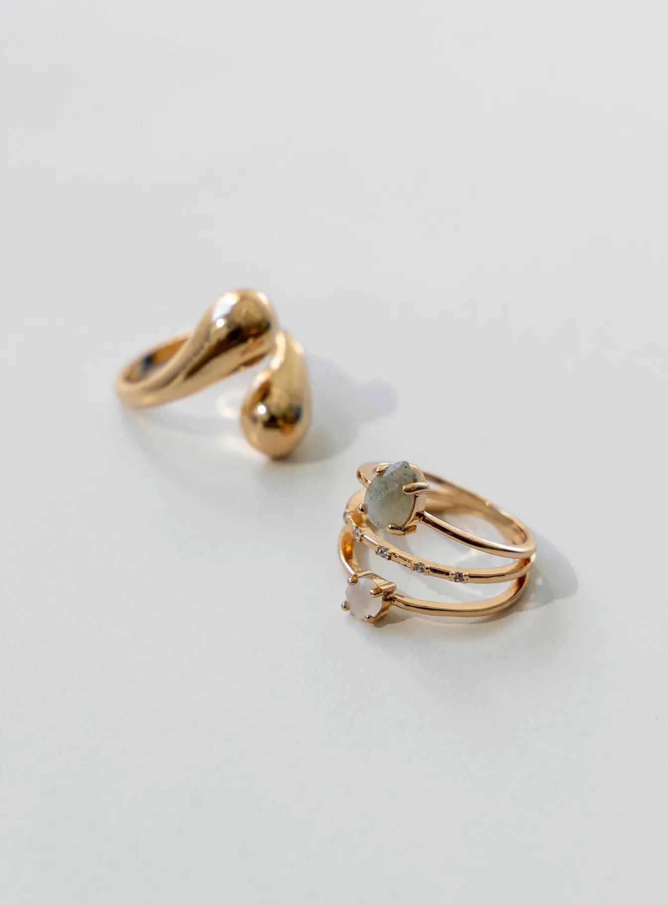 Princess Polly Chelo Ring Set Gold Flash Sale
