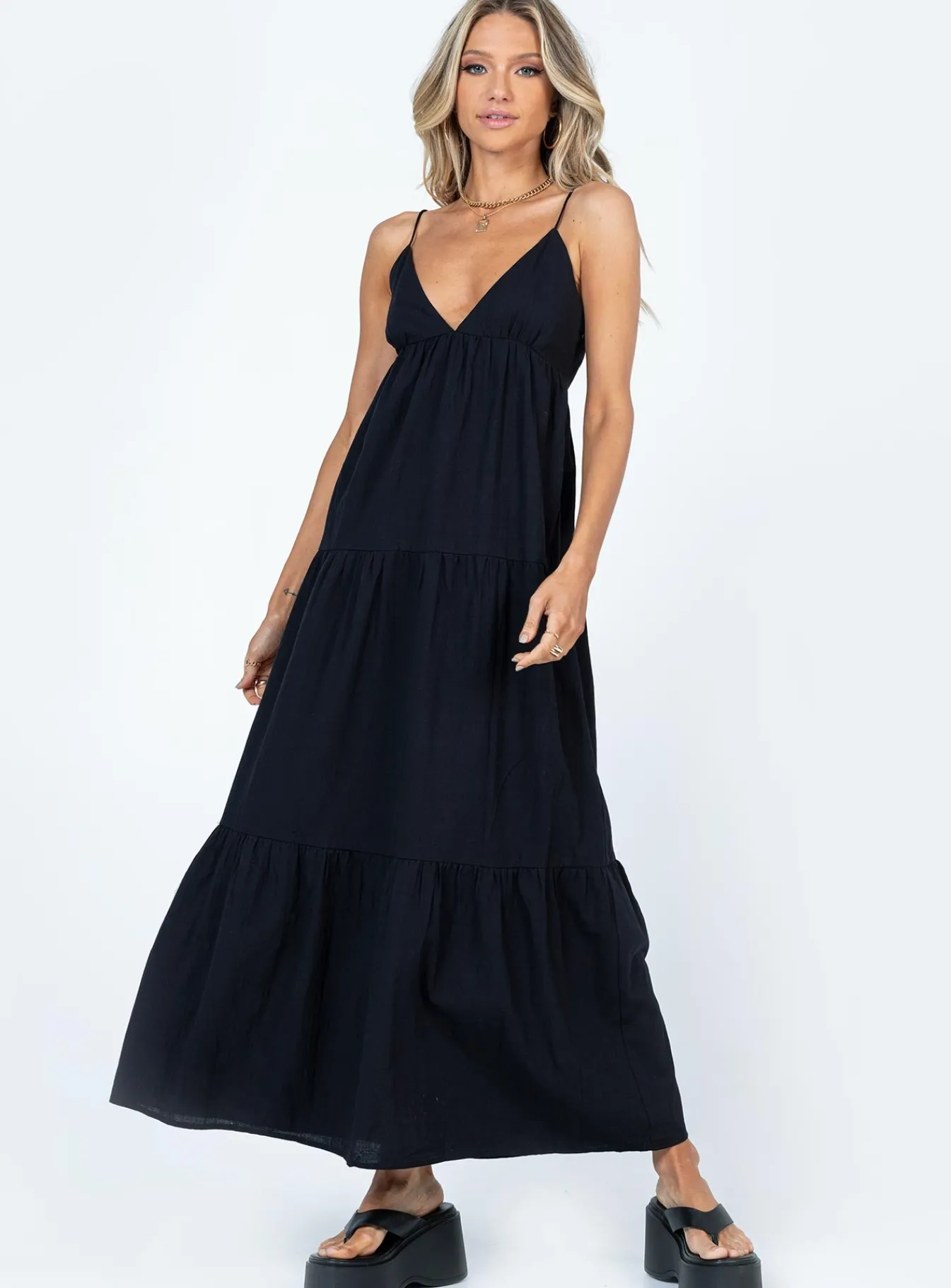 Princess Polly Chelsea Maxi Dress Black Discount